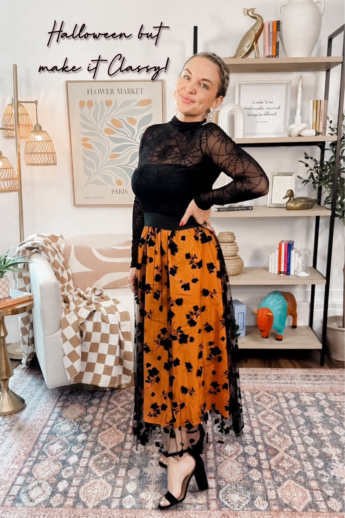 This look is all about that perfect balance—spooky with a touch of sophistication. 

Loving the combo of bold spiderweb lace and a pop of orange for a seasonal twist. 🍂🕸

Be sure to follow @margimargeclark for daily petite style and home decor inspo!

#StyledMyWay #petitefashion  #petite #summerstyle #fallstyle #outfitoftheday  #PetiteStyle #PetiteFriendly 
#Classy #FallFashion #SpookySeasonVibes

Halloween, spooky season, vibes

#LTKFallSale #LTKFindsUnder50 #LTKSeasonal