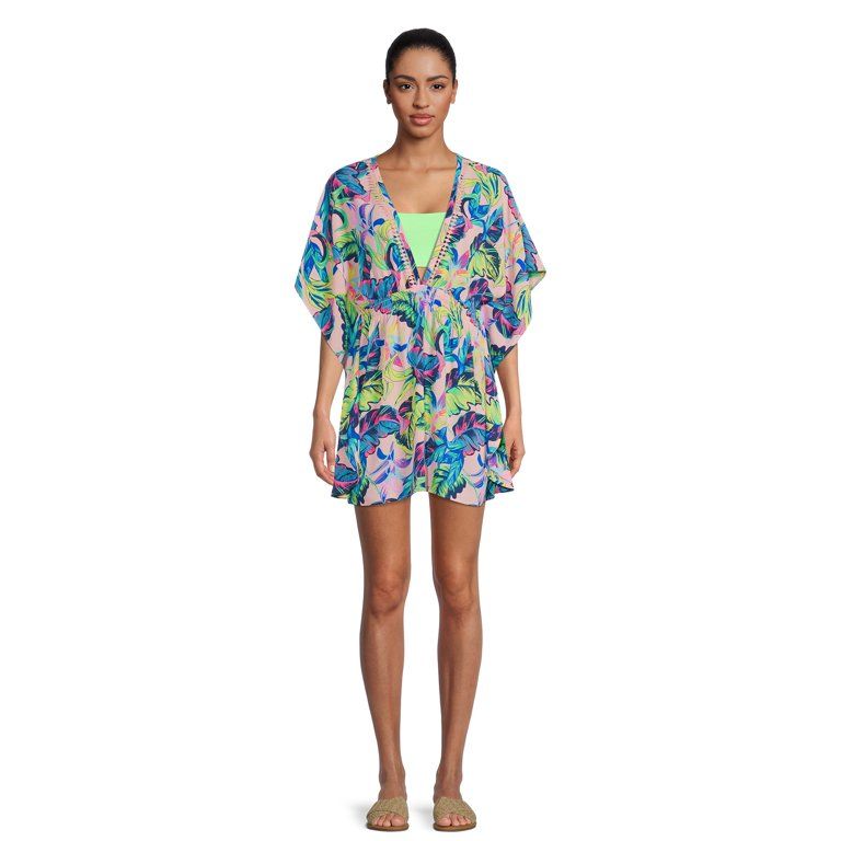 No Boundaries Juniors' Chiffon Caftan Cover Up | Walmart (US)