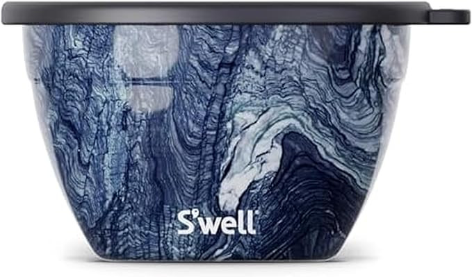 S’well Stainless Steel 64oz Salad Bowl Kit, Azurite Color, Includes 2oz Condiment Container and... | Amazon (US)