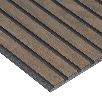 8-5/8-in x 8-ft Dark Walnut Fluted MDF Shiplap Wall Plank ( 5.75-sq ft ) | Lowe's