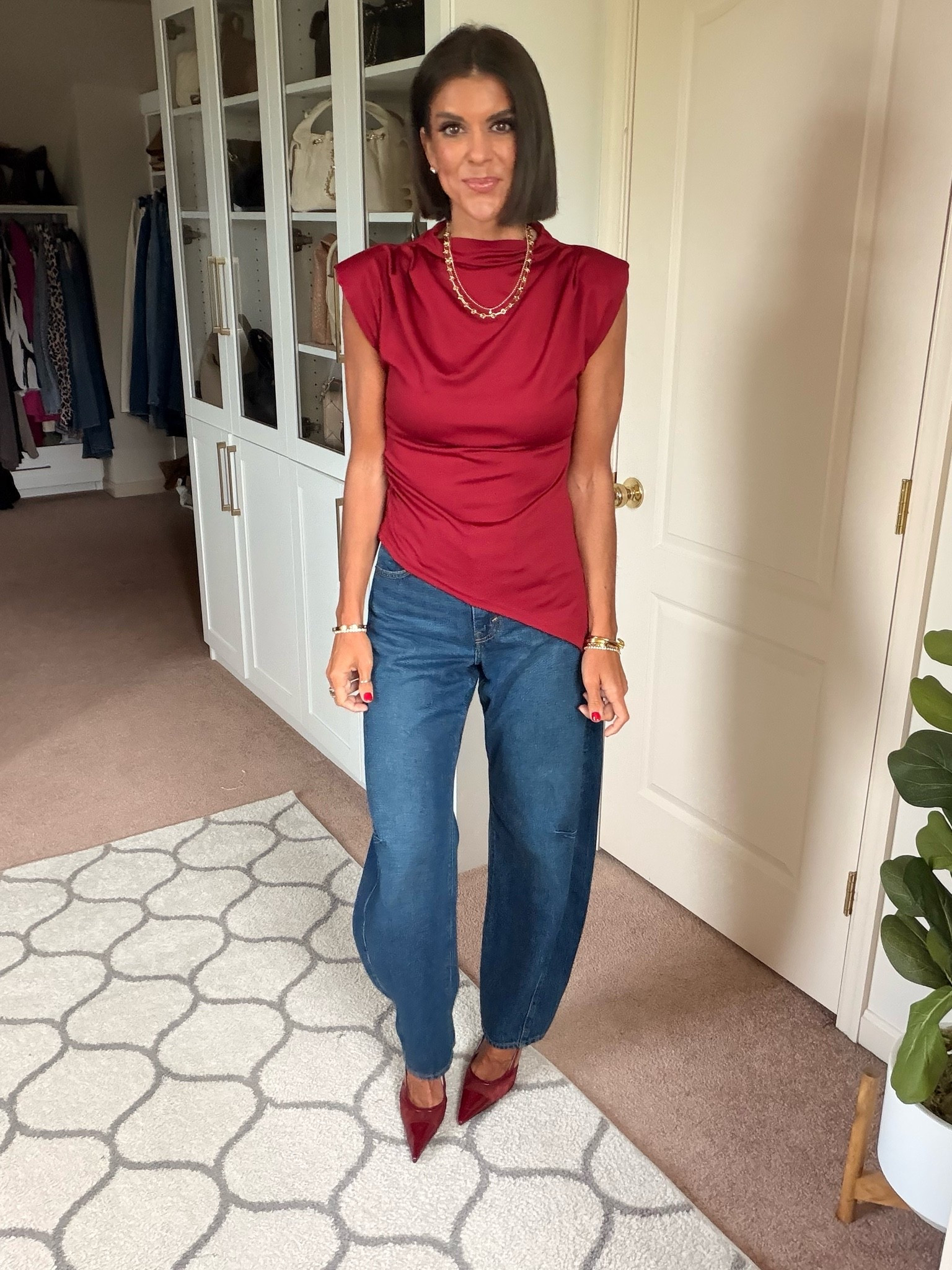 Size small in top Size 24 in jeans

#LTKootd #LTKmomlife #LTKgrwm