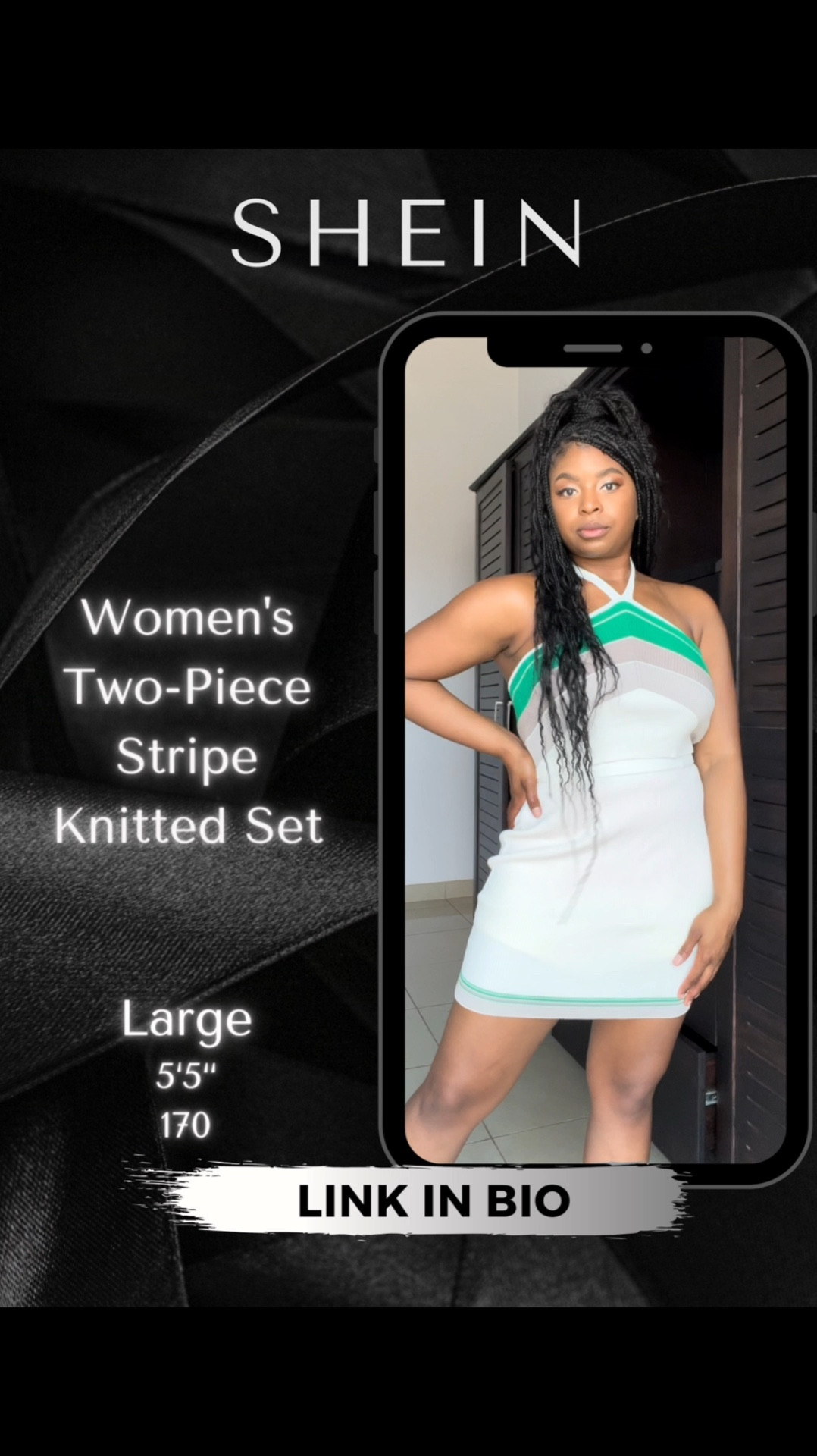 Check out this Women's Two-Piece Color Block
Stripe Knitted Sweater Set from
Size: Large
Pin bio
#shein #sheinsets #sheinhaul

#LTKU #LTKVideo #LTKStyleTip