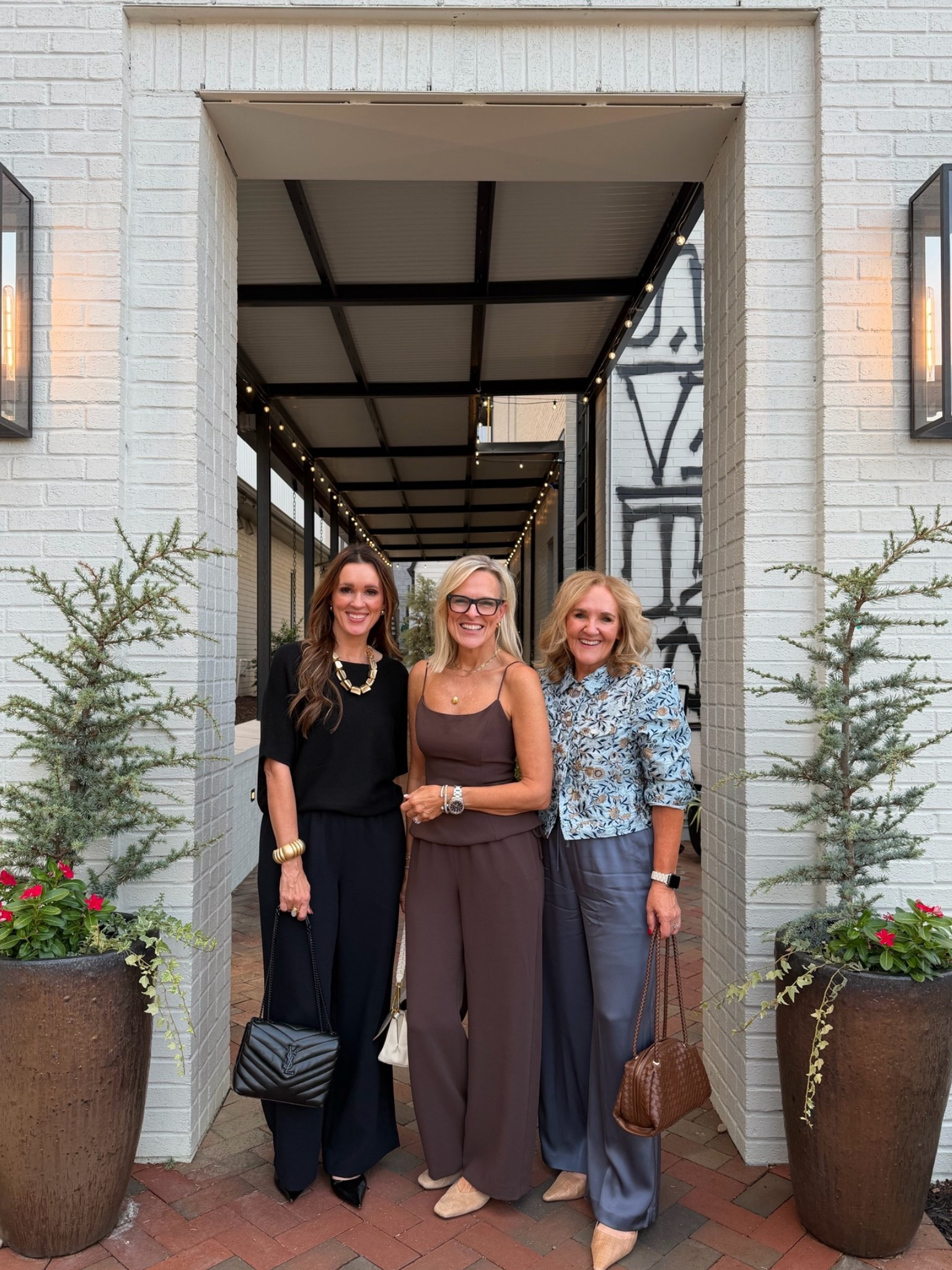 Dinner tonight with a few friends and our management team. 
We all ended up in the Aritzia lodge pants! True to size. I wear a med short with a heel, or get the reg and have them hemmed. 
My jacket is darling from walmart. Incredible value . Size medium

#LTKOver40 #LTKWorkwear #LTKootd