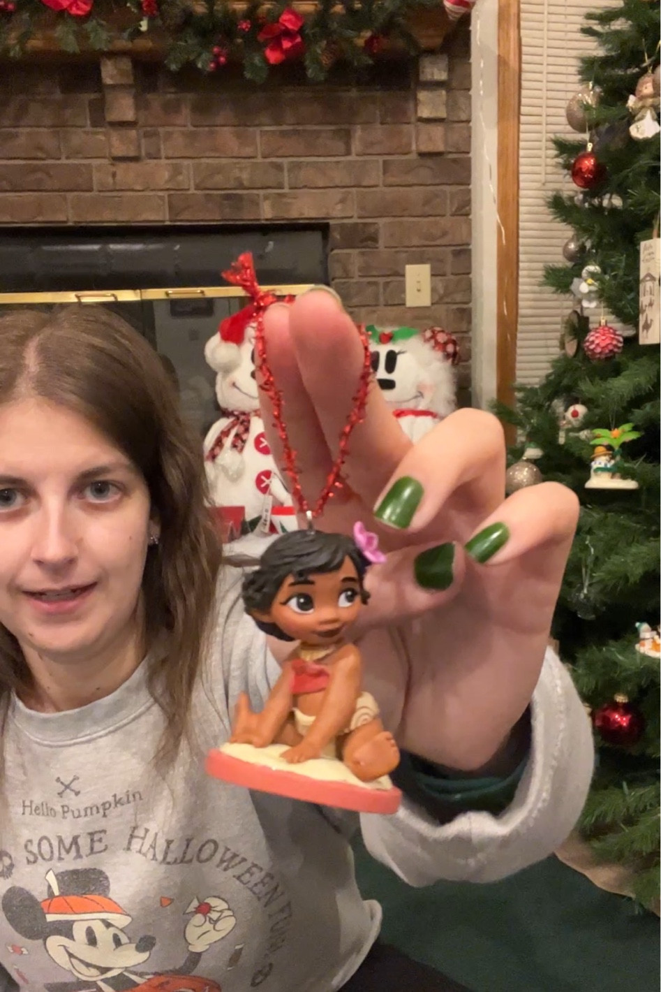 Disney ornament craft. I used a safety pin to start a hole and then screwed the screw eye pin in to the figurine. I used 6 in long pieces of string. They turned out really cute! I used the disney animator figurines bit you can use any plastic figurines! 

#LTKhome #LTKSeasonal #LTKHoliday