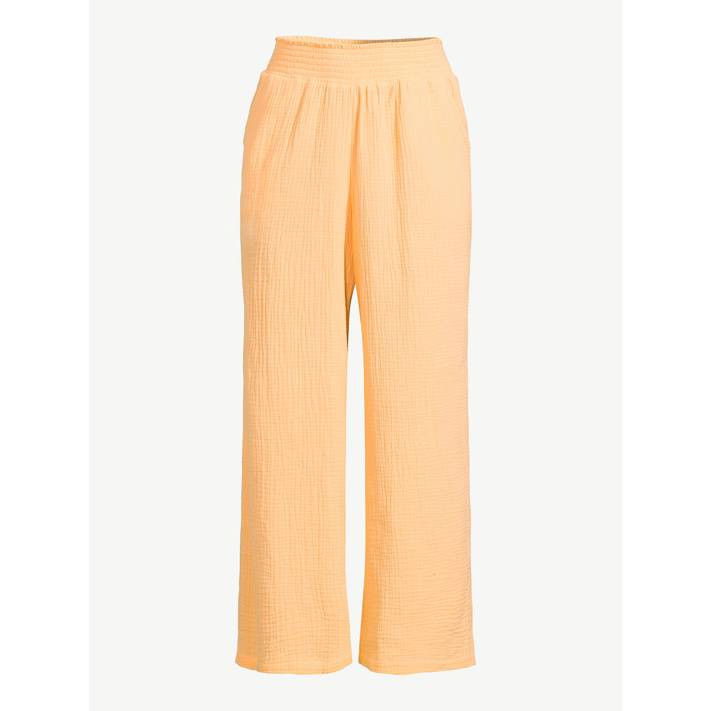 Joyspun Women's Gauze Sleep Pants, Sizes up to 3X | Walmart (US)