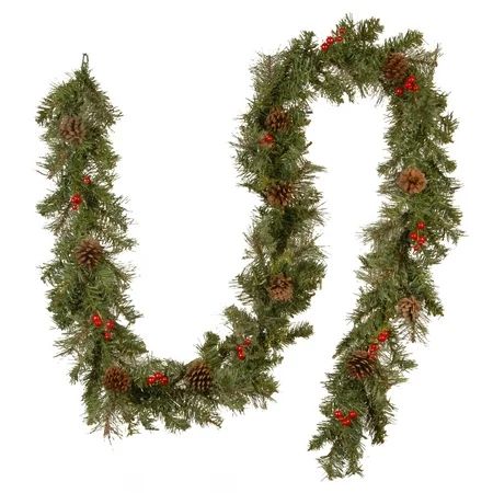 9' x 12"" Mixed Cashmere Pine Artificial Christmas Garland - Unlit | Walmart (US)