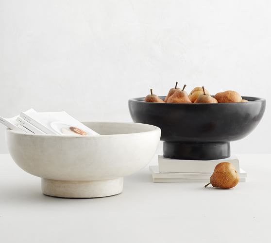 Orion Handcrafted Terracotta Bowls - Large | Pottery Barn (US)