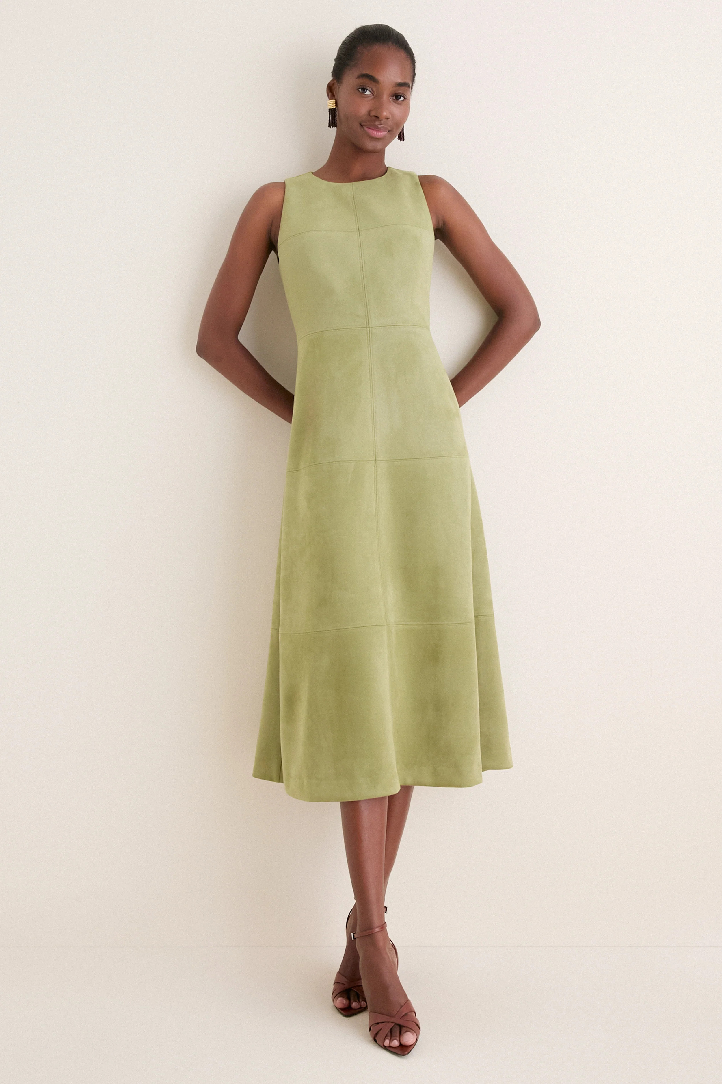 Moss Suede Manon Dress | Tuckernuck (US)