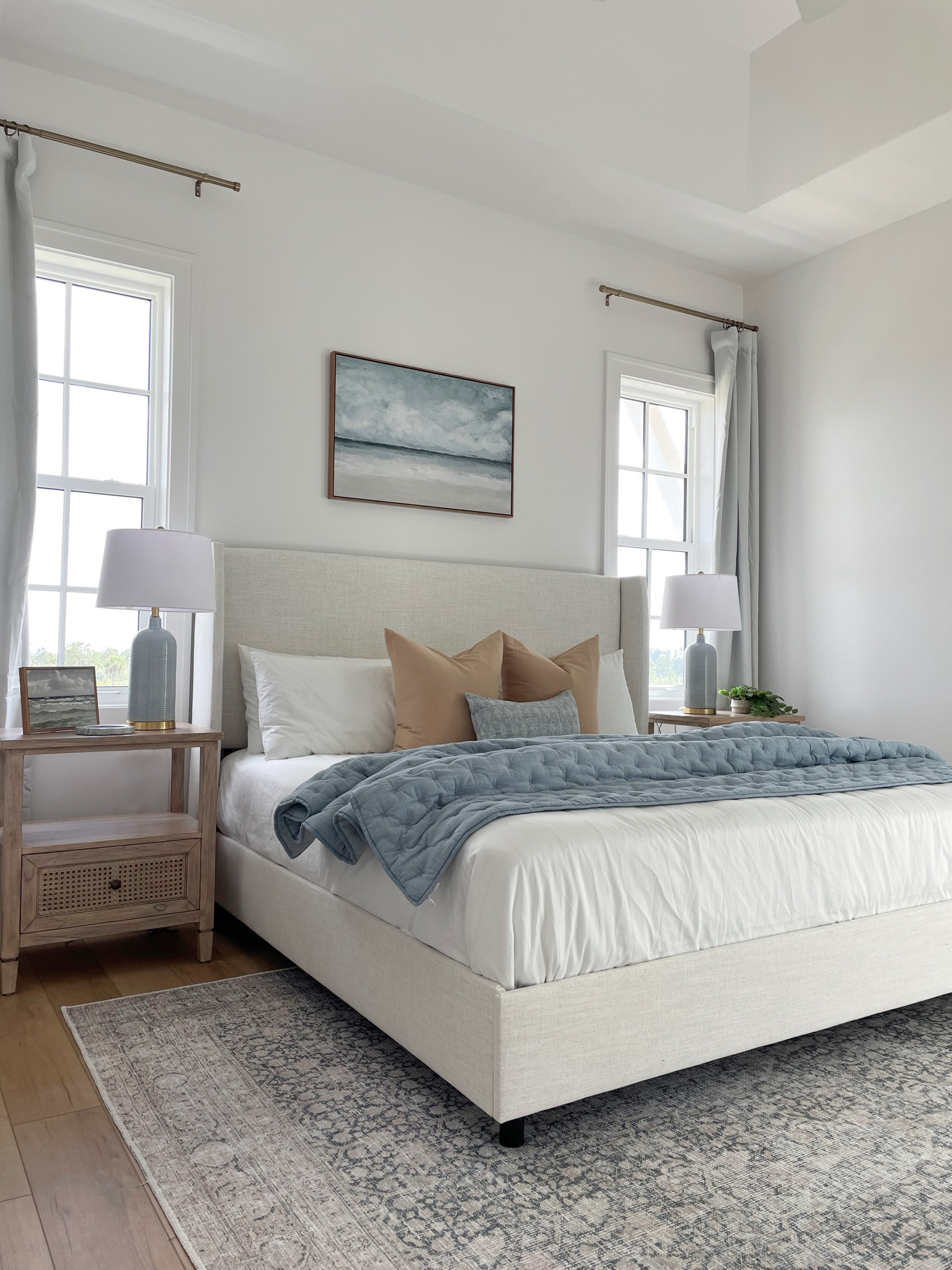 Owners suite at the Mexico beach house 
Modern coastal design 

#LTKHome