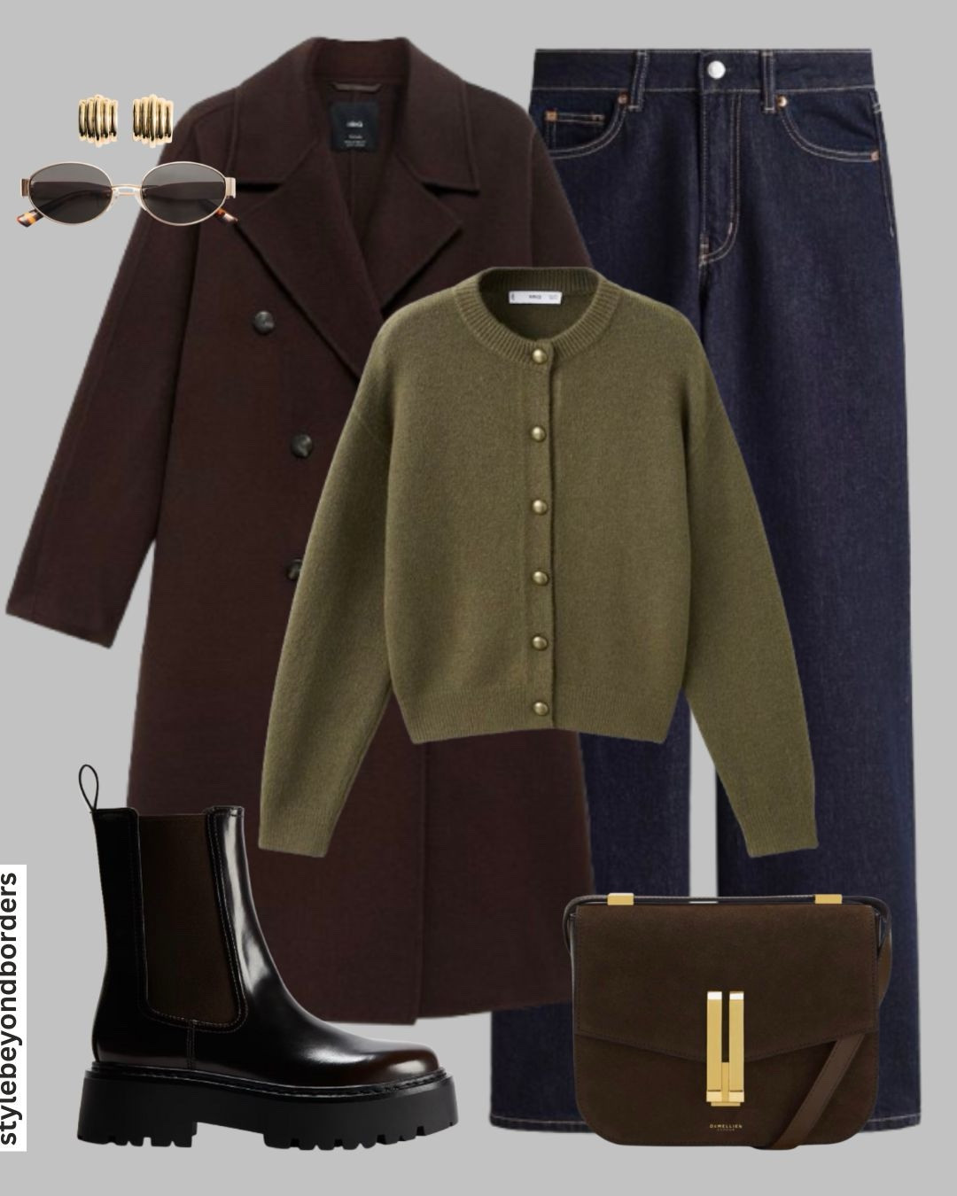 Everyday fall outfit styling 🤎🍂✨


Tags:oversized long brown wool coat, khaki cardigan, high waisted regular straight leg jeans, ankle boots, Chelsea boots, puffer jacket, quilted jacket, plaid print barn jacket, water repellent jacket with a hood, adidas leggings, nike sneakers, white v neck sweater, suede loafers, suede brown jacket, mohair knit cardigan, straight leg light blue jeans, nike sneakers, suede bag, brown straight wide trousers formals, brown short sleeve sweater, DeMellier hand bag, H&M, Mango, Zara

#LTKautumn #LTKstyletip #LTKwinter