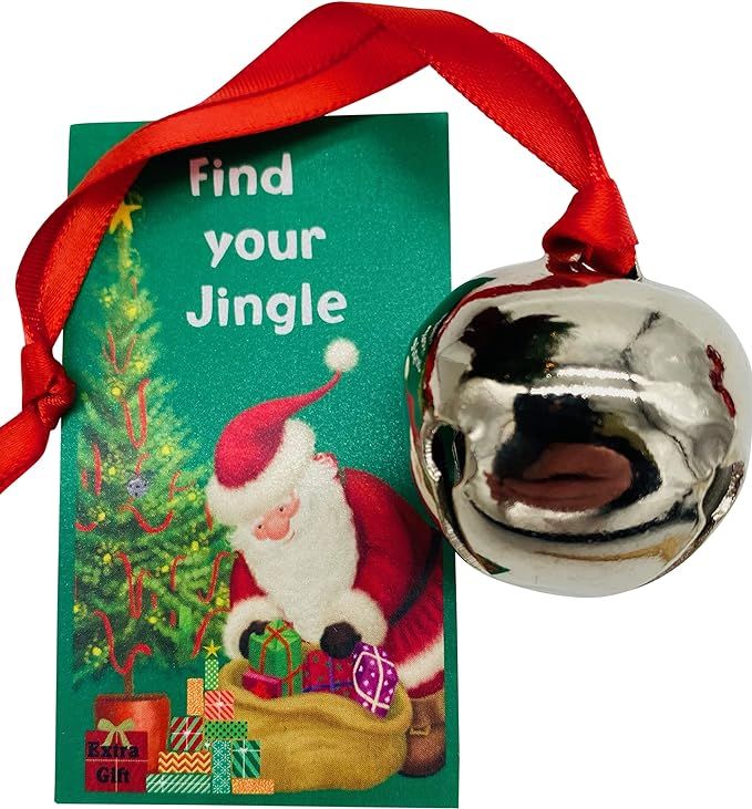 Jingle Bell Ornament Find Yours Game for Christmas Tree with Sparkling Drawstring Bag and Story C... | Amazon (US)