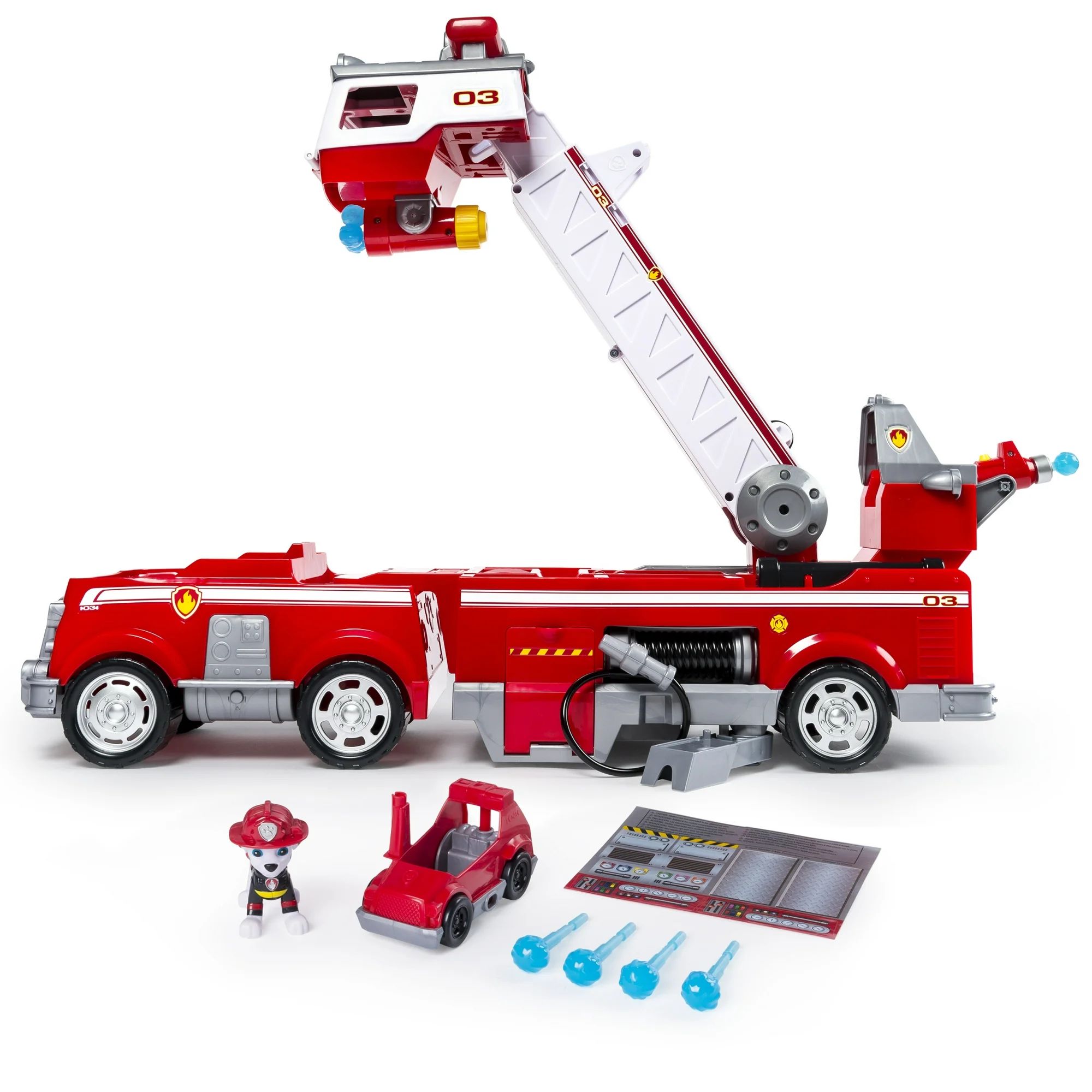 PAW Patrol Ultimate Rescue Fire Truck with Extendable 2 ft. Tall Ladder, for Ages 3 and up - Walm... | Walmart (US)