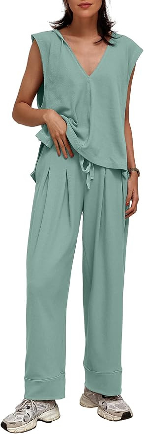 TORARY Women 2 Piece Lounge Sets Casual Summer Vacation Matching Sets 2024 Fashion Tracksuit Comf... | Amazon (US)