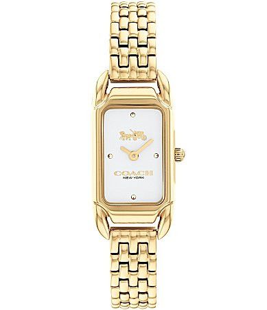 COACH Women's Cadie Quartz Analog Gold Bracelet Watch - Gold | Dillard's