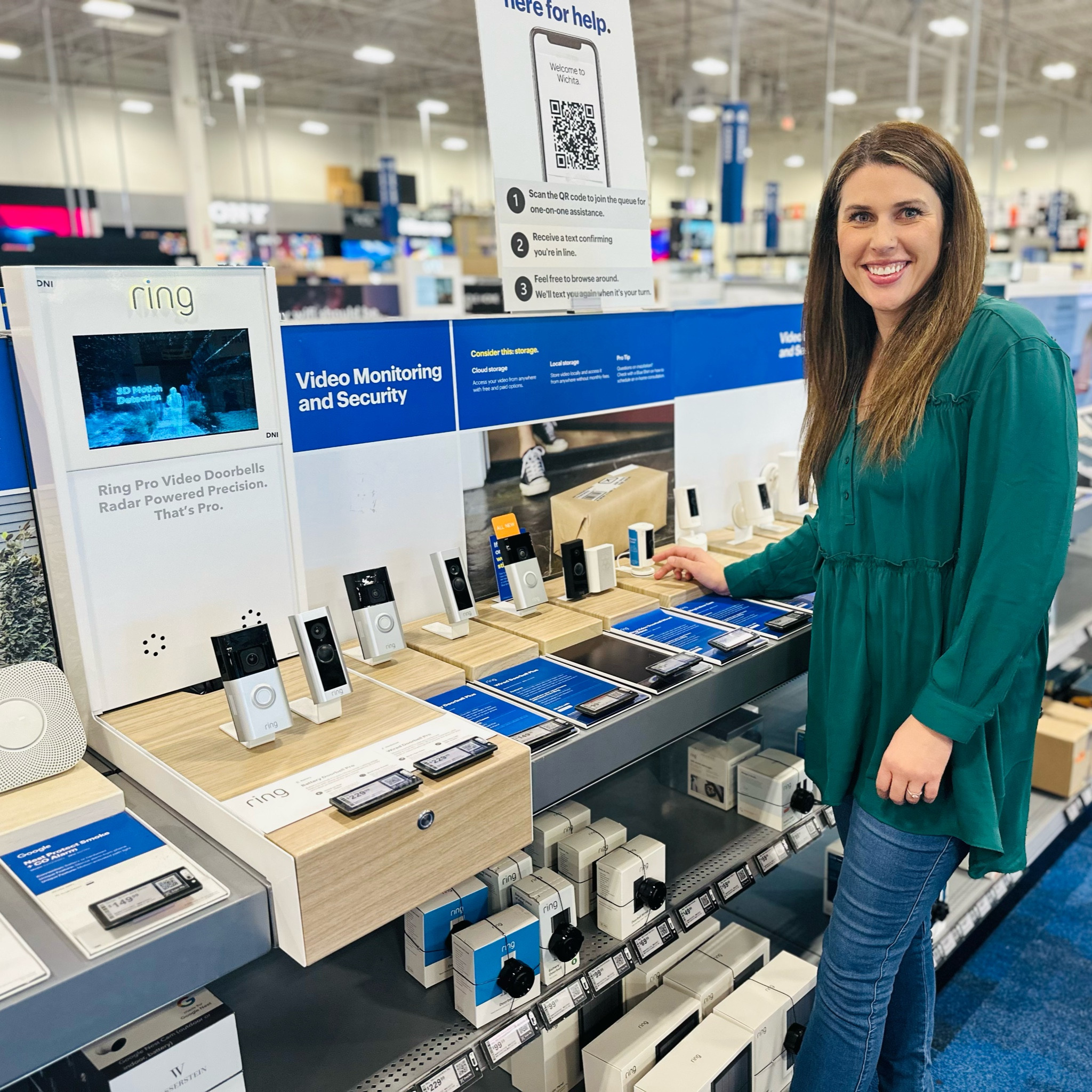 Prep for the Holidays with @bestbuy! Everyone raves about the Ring Doorbell Plus (even while I was shopping a man came up and told me how much he loves his Ring setup!) and it’s marked down! Also the indoor cameras are 50% off! #bestbuypartner 

#LTKSaleAlert #LTKHome #LTKHoliday