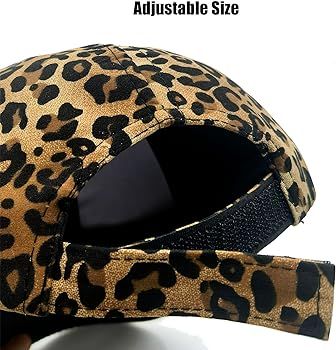 Alqpopg Womens Leopard Print Baseball Hats Retro Print Leopard Print Cap Mommy Hat Outdoor Shade ... | Amazon (US)