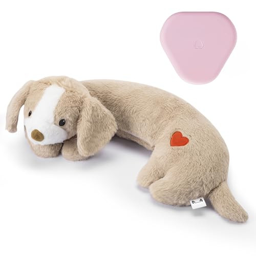 Moropaky Puppy Heartbeat Toy Heartbeat Stuffed Toy for Dogs, Dog Heartbeat Toy for Pet Anxiety Relief Sleep Aid Cuddle Comfort Calming Crate Kennel Training, Puppy Essentials | Amazon (US)