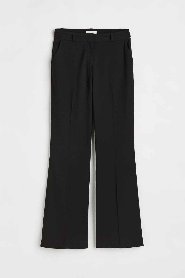 H & M - Flared Dress Pants - Black | H&M (US + CA)