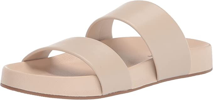 Amazon.com: Amazon Essentials Women's Slip on Footbed Sandal, Light Beige, 9.5 : Clothing, Shoes ... | Amazon (US)