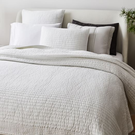 Silky TENCEL™ Pick Stitch Quilt & Shams | West Elm (US)