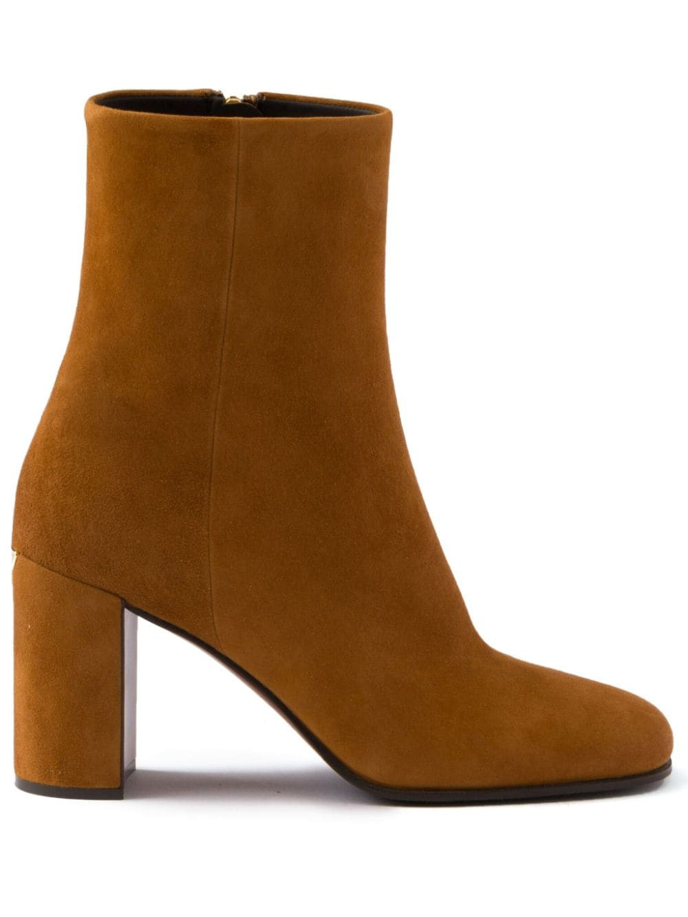 Prada suede 85mm booties - Brown | Farfetch Global