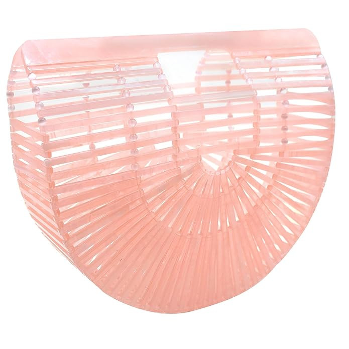 Beauty YaYa Ark Bamboo/Acrylic Clutch Handbag Wooden Purse Tote Bag | Amazon (US)