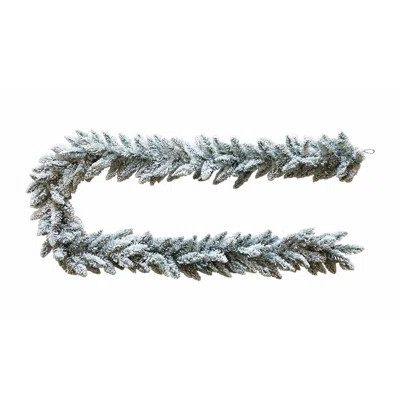 9' Flocked Snow Garland | Wayfair North America