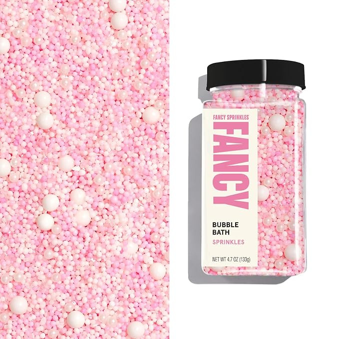 Fancy Sprinkles Bubble Bath Pastel Pink & White Sprinkles 1 Pack (0.5c) | Amazon (US)