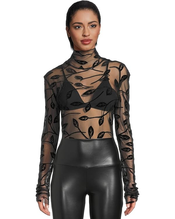 Norma Kamali Women's Long Sleeve Turtle Top | Amazon (US)