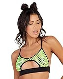 iHeartRaves Fishnet Underboob Top (Neon Green, 2X) | Amazon (US)