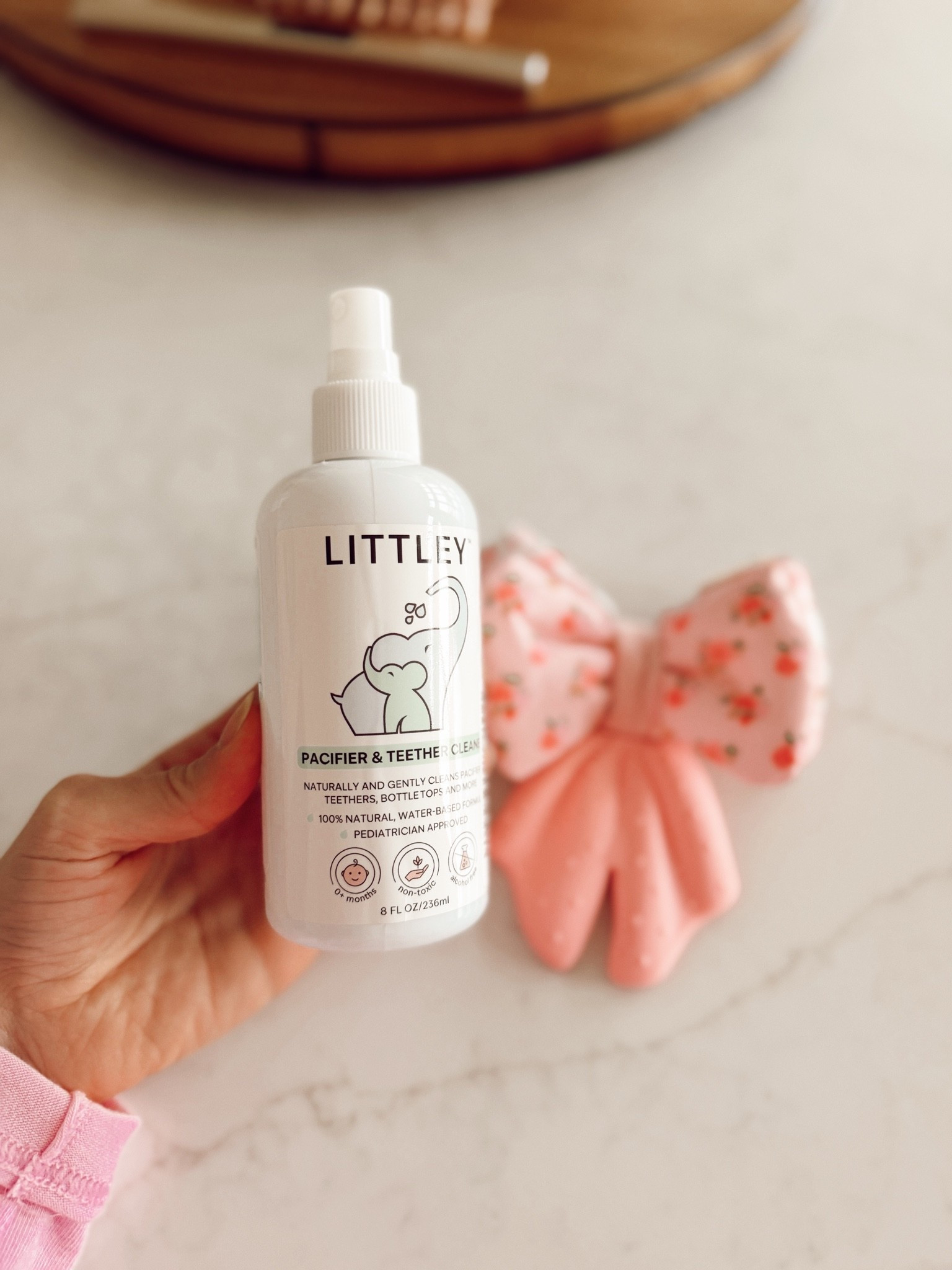 ✨ One of my favorite non-toxic swaps for life with a baby! 🫧🤍

I’ve been using the Littley Toy & Surface Cleaner because it’s alcohol-free, fragrance free, and made with HOCl—so I can clean toys, high chair trays, pacifiers, changing stations, and everyday messes without worrying about harsh chemicals. 🎀

#LTKmomlife #LTKBaby #LTKKids