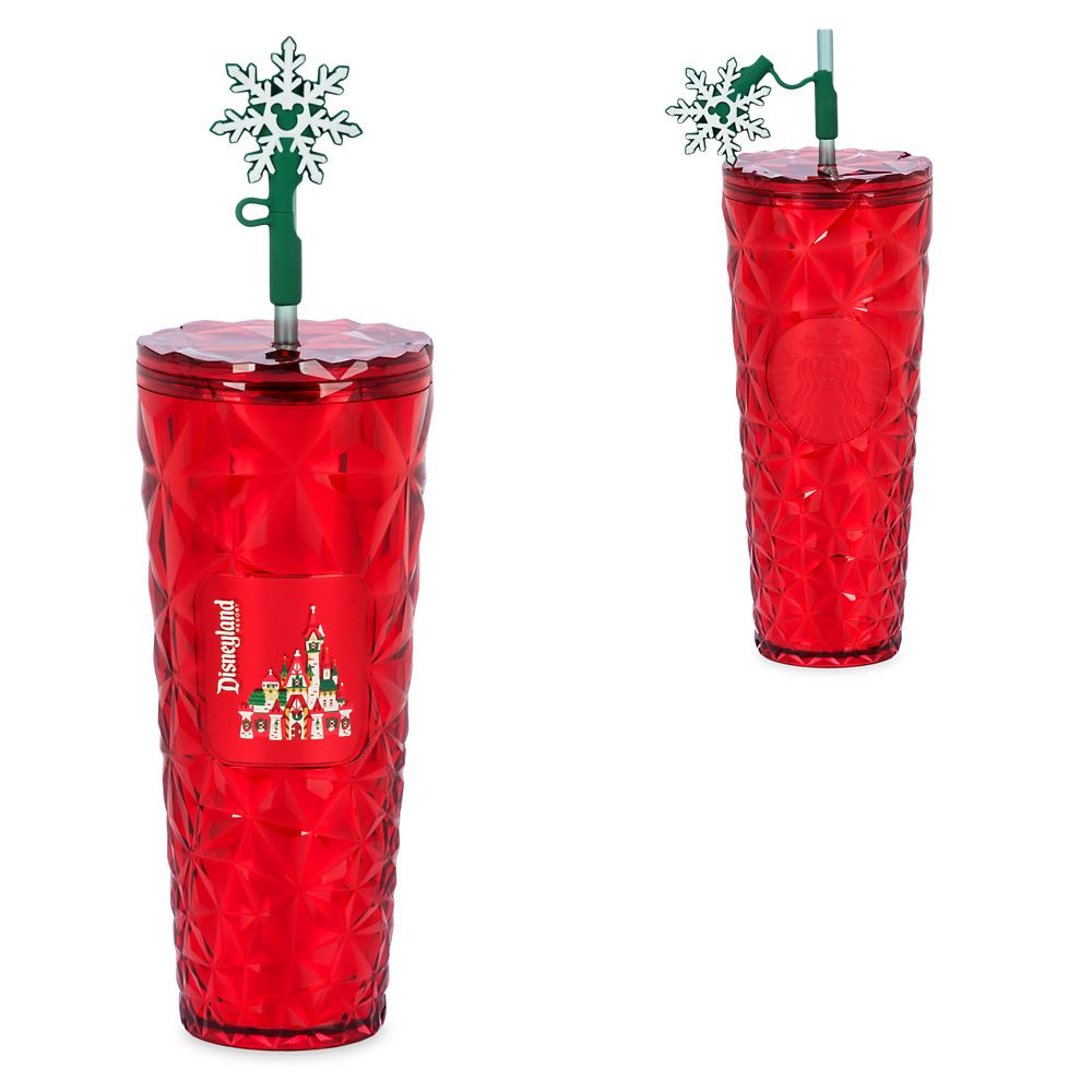 Disneyland Holiday Starbucks Bling Tumbler – Red | Disney Store | Disney Store