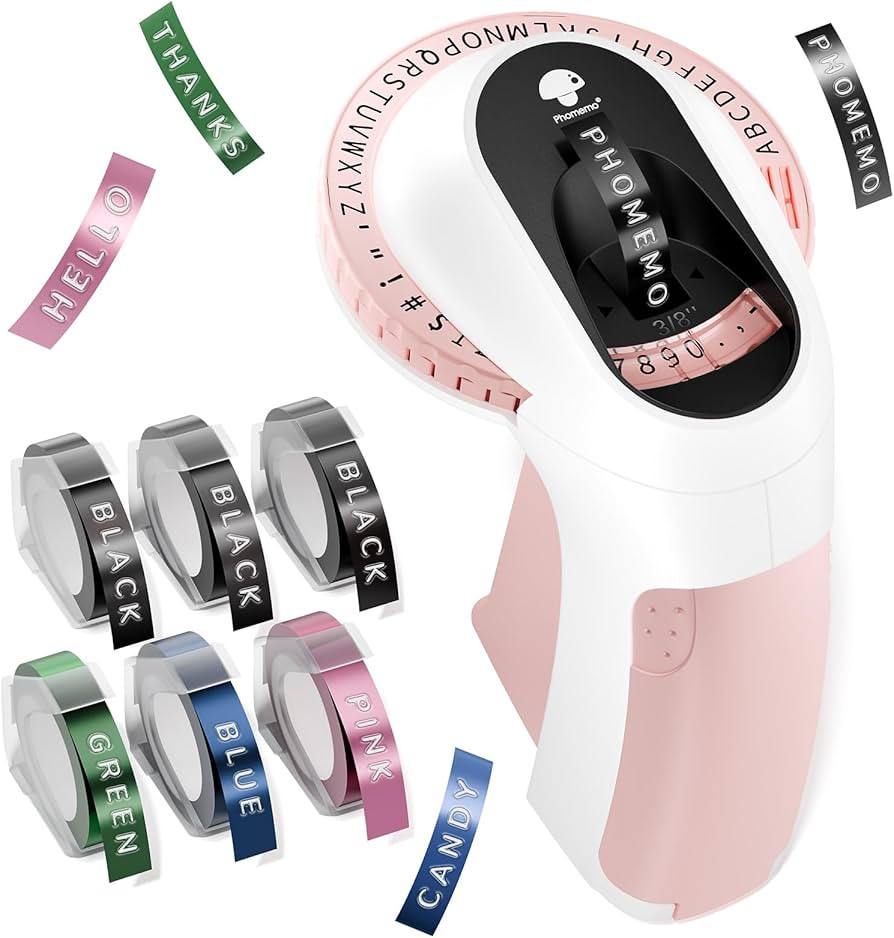 Phomemo Embossing Label Maker with 6 Tapes, Vintage Embossed Label Maker | Amazon (US)