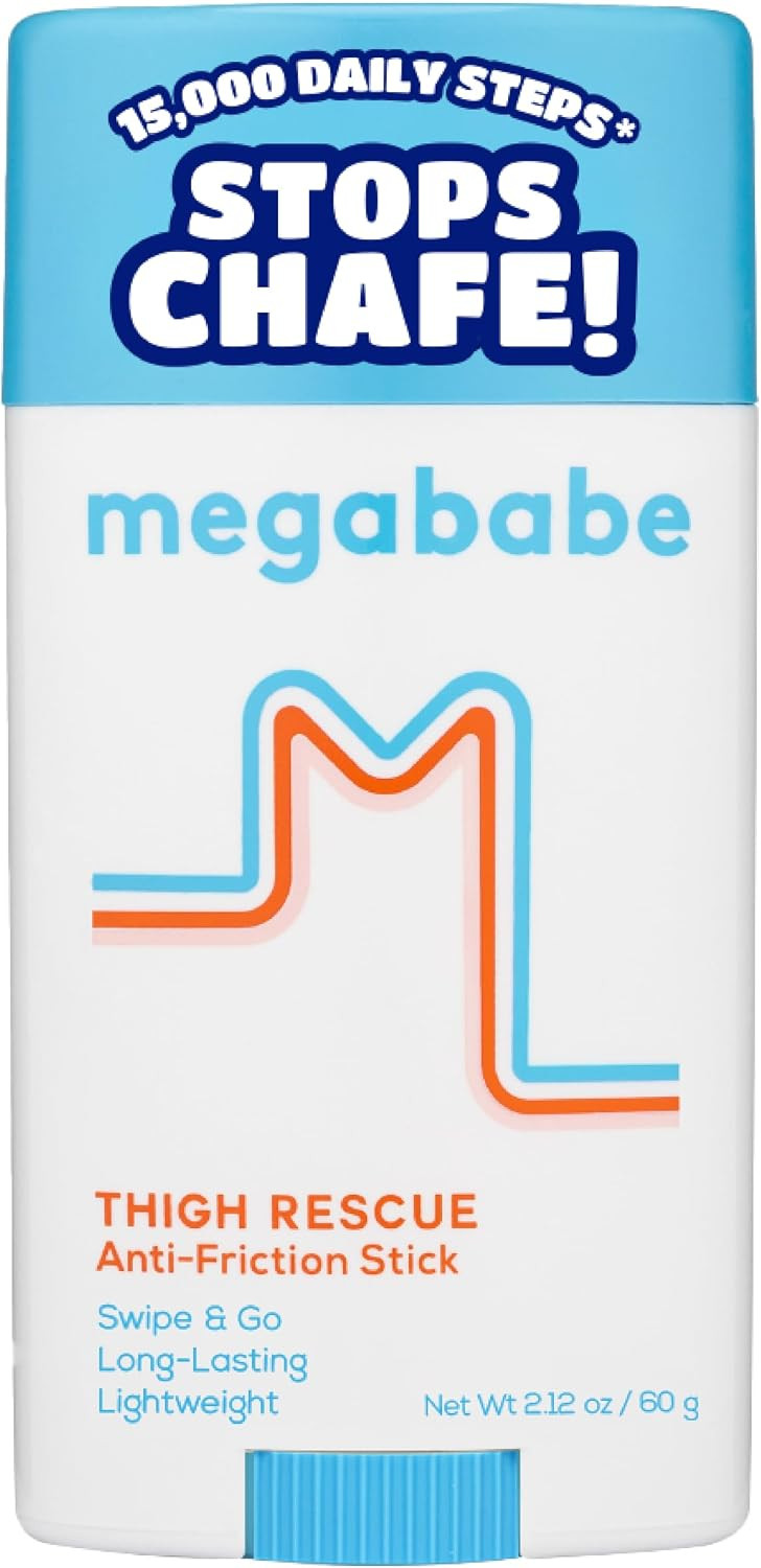 Megababe Thigh Rescue Anti-Chafe Stick | Prevents Skin Chafe & Irritation | Thighs, arms, Bra-Lines & More | Amazon (US)