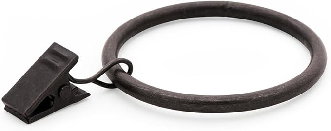 Ivilon Drapery Curtain Clips with Rings - Set of 14 Decorative Drapery Rings Curtain Clip Rings w... | Amazon (US)