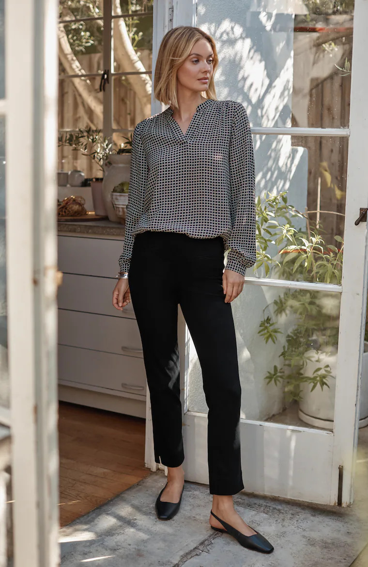 Smooth Fit Knit Twill Slim-Leg Pant | J. Jill