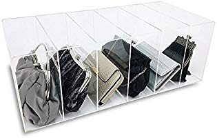 OnDisplay Deluxe Acrylic 6 Slot Purse Organizer | Amazon (US)