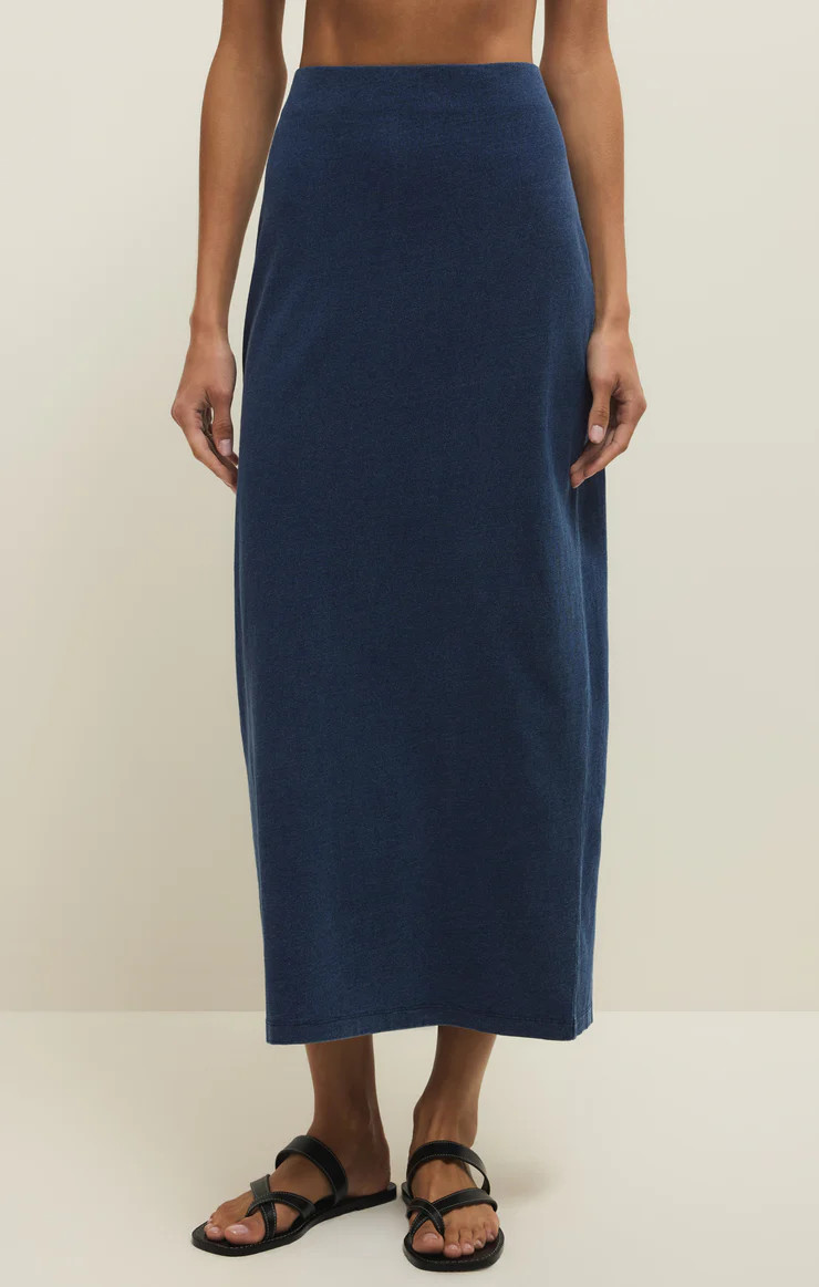 Gail Jersey Denim Midi Skirt | Z Supply
