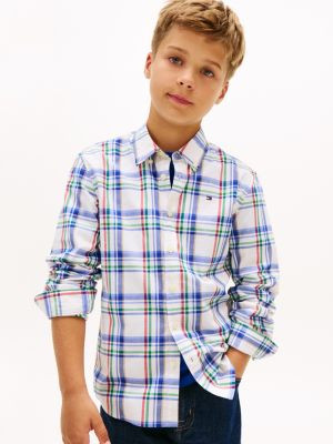 Kids' Plaid Stretch Shirt | Tommy Hilfiger | Tommy Hilfiger (US)
