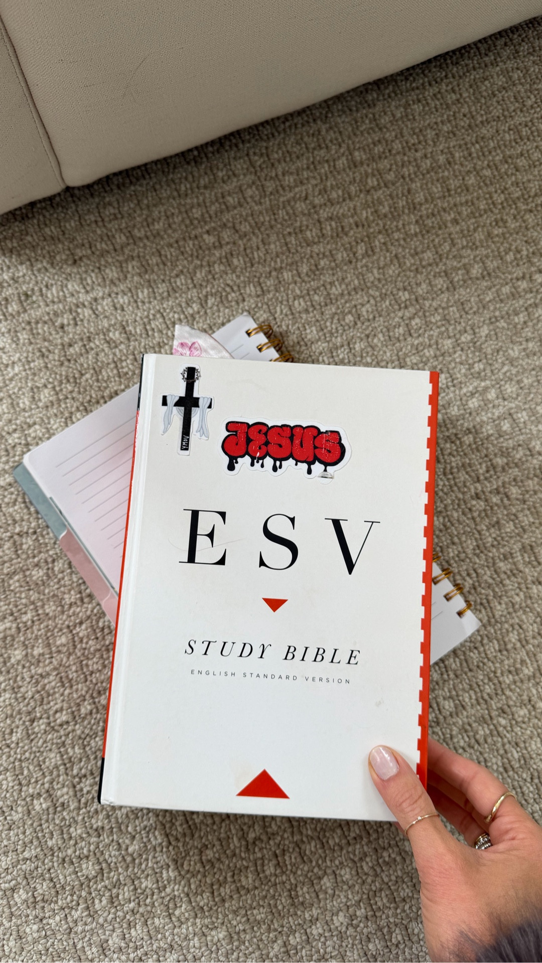 The bible I use now! It’s an ESV study bible with commentary, pictures and maps! A big part of my morning routine 

#LTKmorningroutine #LTKselfcare #LTKstorytime