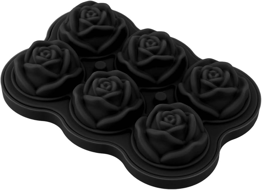 Amazon.com: Rose Silicone Ice Cube Tray, 6 Cubes Cocktail Whisky Maker for Pool Party Family Bar ... | Amazon (US)