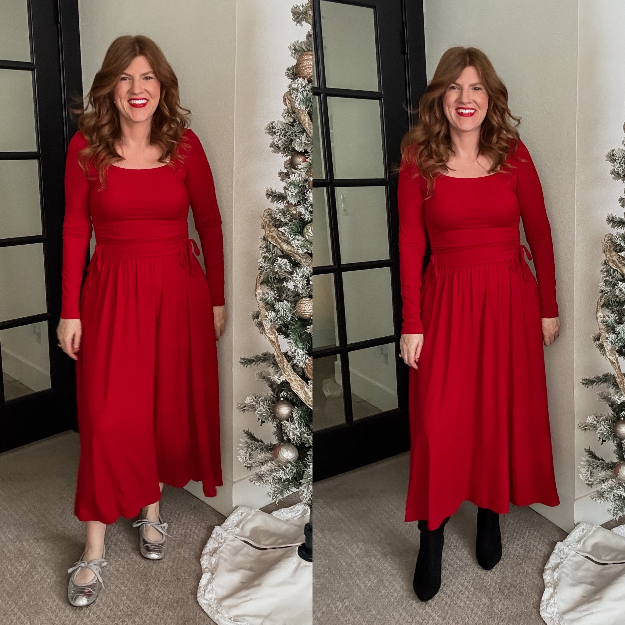 Love this comfy long sleeve dress from Amazon. Size small. 

Holiday dress. 

#LTKFindsUnder50 #LTKPetite #LTKHoliday