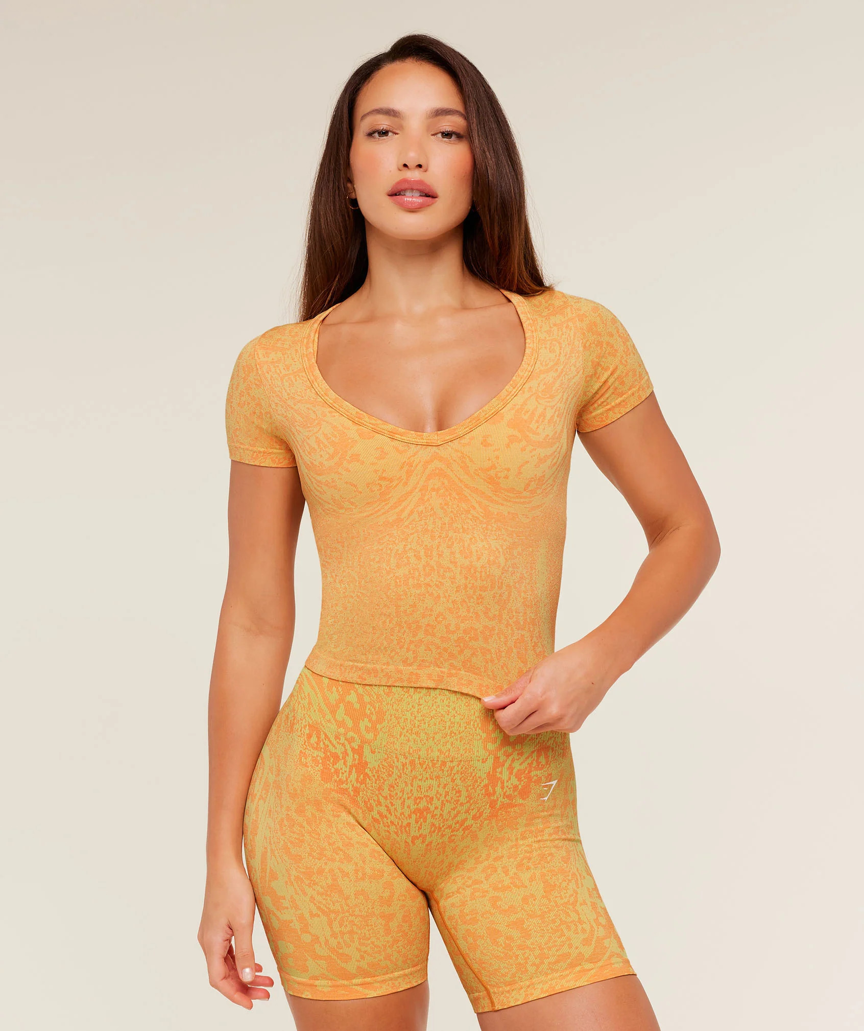 Adapt Animal X Whitney Short Sleeve Top | Gymshark US