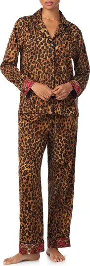 Leopard Cotton Blend Pajamas | Nordstrom