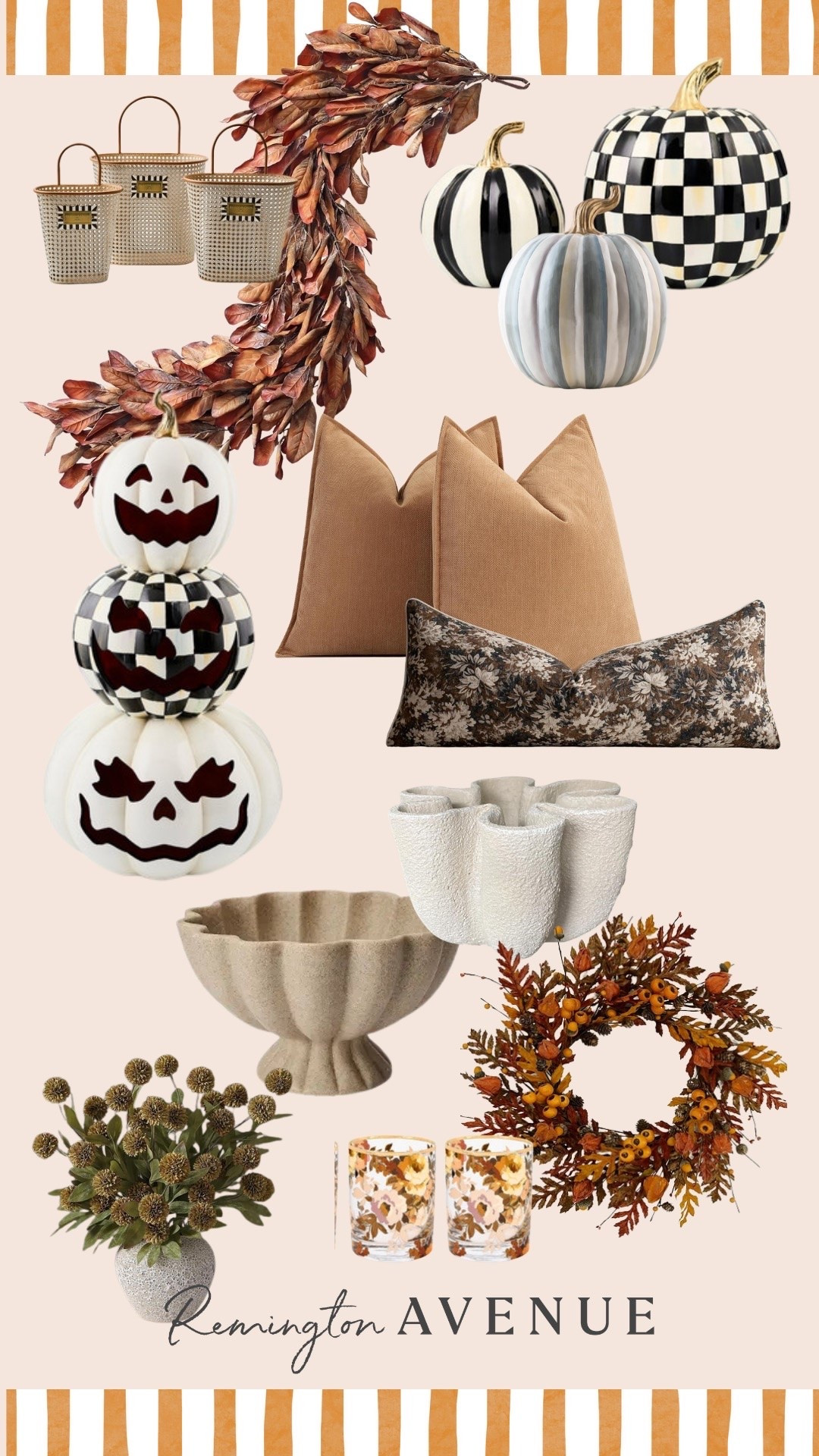 A little bit cozy, a little bit moody, and just the right amount of Halloween. From statement pumpkins and textured pillows to fall florals, wreaths, candles + those little seasonal details that make your home feel instantly ready for the season.

I rounded up some of my favorite fall finds to mix into your home now—and keep out well beyond Halloween. 🎃✨

Shop everything linked here!

#LTKHome #LTKSeasonal #FallDecor #HalloweenDecor #FallHome #CozyHome #RemingtonAvenue #HomeDecorFinds #FallFavorites