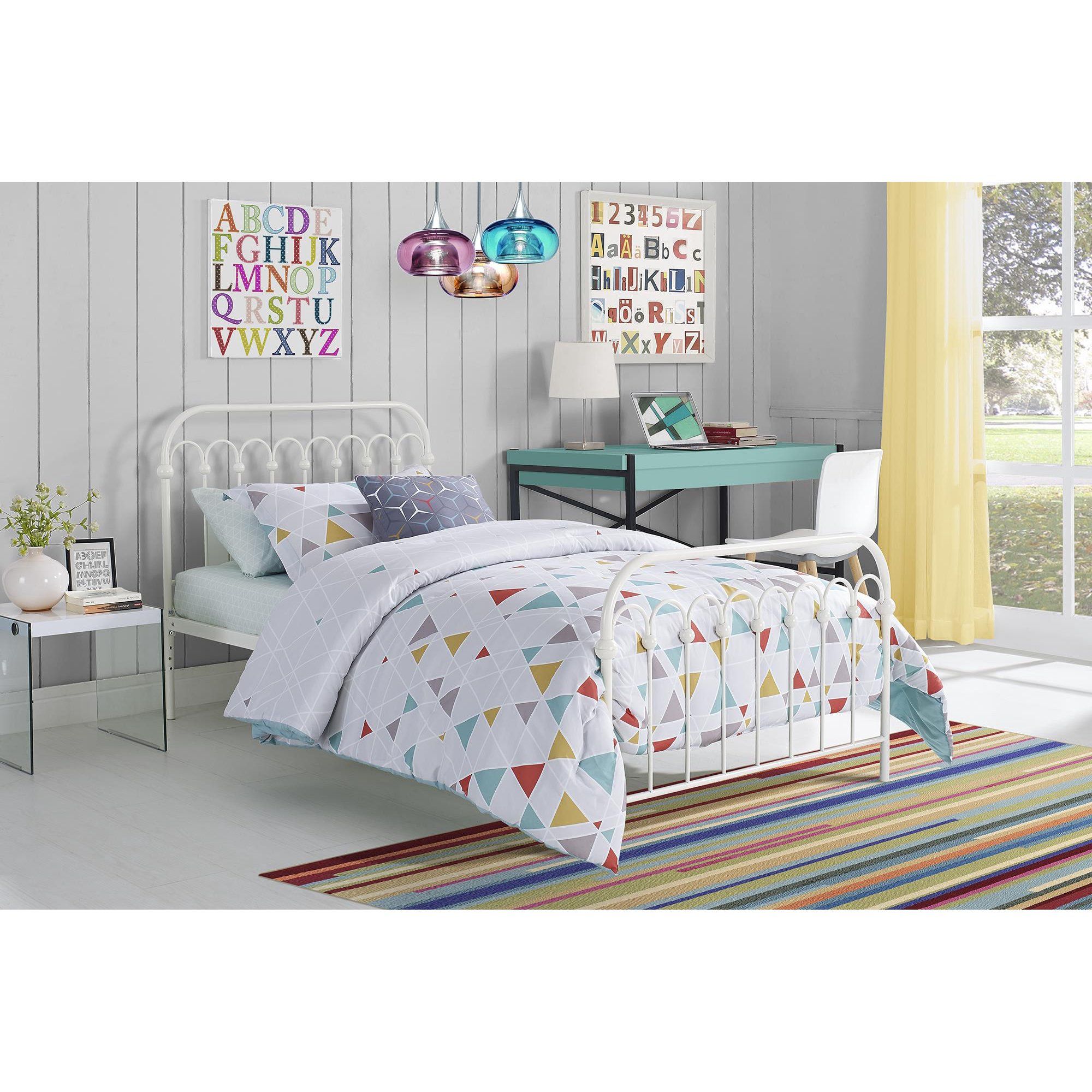 9 by Novogratz Bright Pop Twin Metal Bed, Multiple Sizes and Colors | Walmart (US)