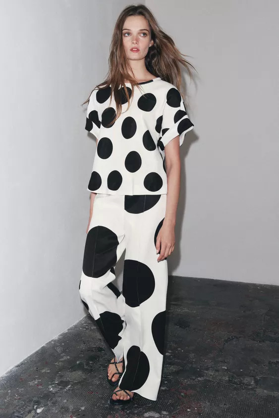 POLKA DOT TOP ZW COLLECTION | Zara US