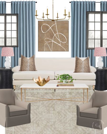 Living room inspiration! Blue is the perfect pop of color in a neutral space 👏🏼 save or shop the post for a living room refresh!

Living room, living room inspiration, room design, home refresh, modern living room, traditional living room, sofa, accent pillow, decorative accessories, upholstered chair, rug, lamp, art, abstract art, chandelier,  curtains, coffee table, budget friendly living room 

#LTKstyletip #LTKunder100 #LTKhome