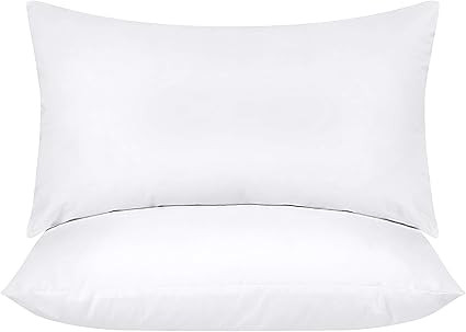 Utopia Bedding Throw Pillows Insert (Pack of 2, White) - 12 x 20 Inches Bed and Couch Pillows - I... | Amazon (US)