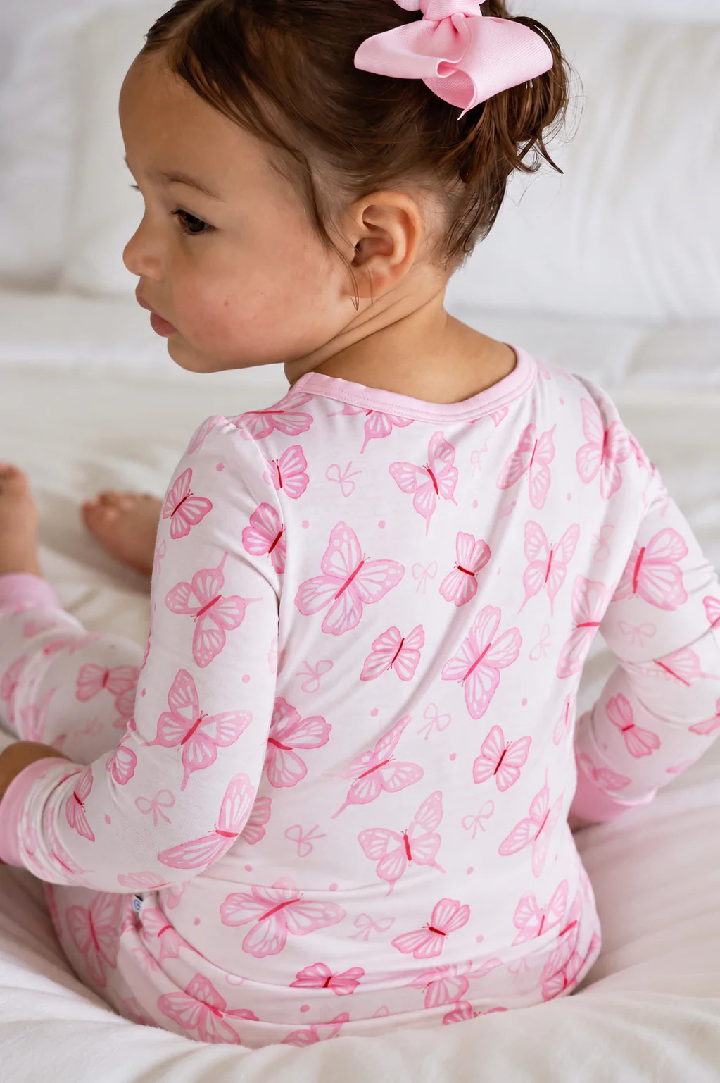 Two Piece Bamboo Pajama Set | Blooming Butterflies | Caden Lane